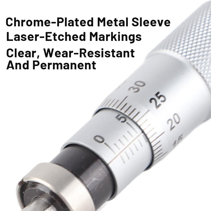 Glomora Precision Inside Micrometer, 0-13mm, Flat & Ball Head Options, Inner Diameter Measuring Tool, Industrial Measuring Devices, Calibration Equipment for Machine Tools - Image 5